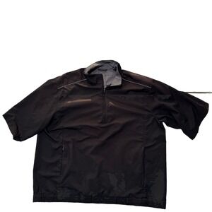 Nike Golf Men's Jacket Pullover 1/2 Zip  Short Sleeve Rain Wind Size L